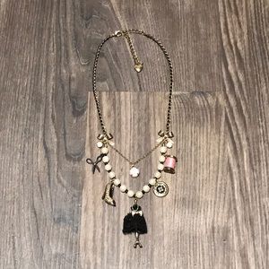 Betsey Johnson fashion charm necklace